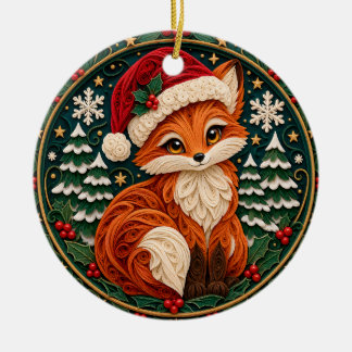 Weihnachts- und Feiertagsfeiern. Keramik Ornament