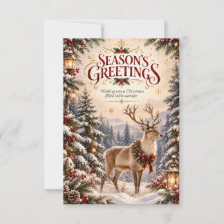 Weihnachts- und Feiertagsgrüße. Dankeskarte