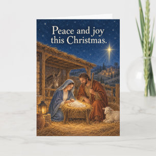Weihnachts- und Freuden-Geburt Christi-christliche Karte