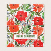 Weihnachts- und Handgemalte Faltkarte (Außenseite Aufgefaltet)