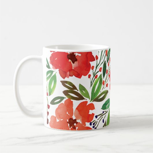 Weihnachts- und Handgemalte Tasse (Links)