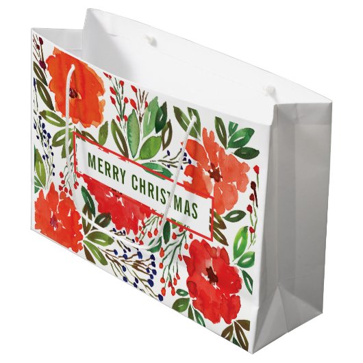 Weihnachts- und Handlackbeutel Große Geschenktüte (Vorderseite Schrägansicht)