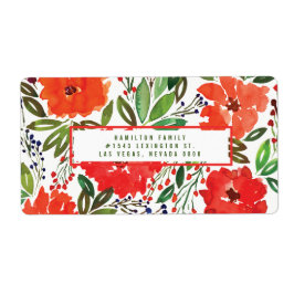 Weihnachts- und Handlacketikett