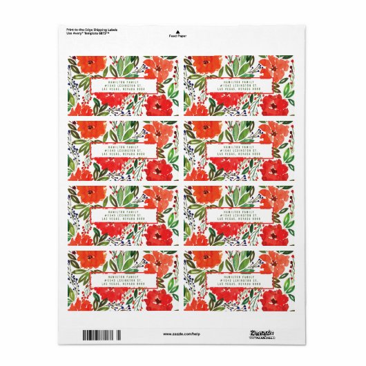 Weihnachts- und Handlacketikett (Vorne)