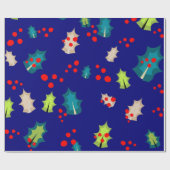 Weihnachts- und Holly-Packpapier Geschenkpapier (Flach)