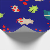 Weihnachts- und Holly-Packpapier Geschenkpapier (Ecke)