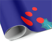 Weihnachts- und Holly-Packpapier Geschenkpapier (Rolleneckpunkt)