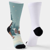 Weihnachts- und Katzensocken Socken (Gewinkelt)