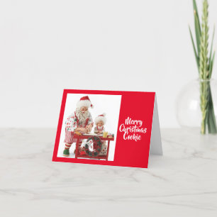 Weihnachts- und Kindergebäck Weihnachtskarte Dankeskarte