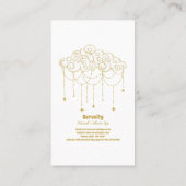 Weihnachts- und MondVisitenkarte Visitenkarte (Rückseite)