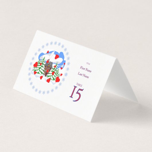 Weihnachts- und Neujahrs-Hochzeitstisch (Vorderseite)