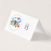Weihnachts- und Neujahrs-Hochzeitstisch (Rückseite)