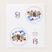 Weihnachts- und Neujahrs-Hochzeitstisch (Außenseite Aufgefaltet)