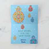 Weihnachts- und Neujahrs Karte (Innenseite)