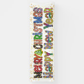 Weihnachts- und Neujahrsbanner Banner (Vertikal)