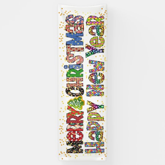 Weihnachts- und Neujahrsbanner Banner (Vertikal)