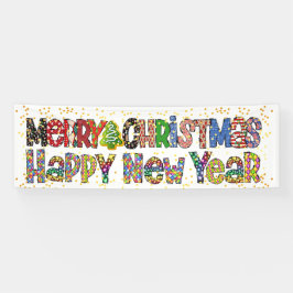 Weihnachts- und Neujahrsbanner Banner