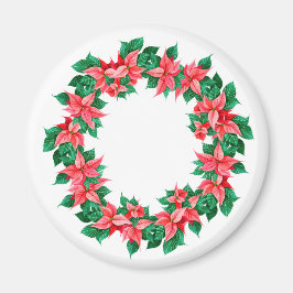 Weihnachts- und Neujahrsdekoration von Poinsettia Magnet