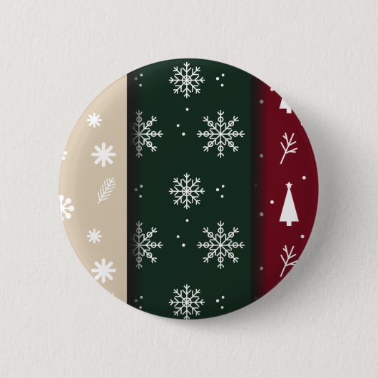Weihnachts- und Neujahrsdesign Button (Vorderseite)
