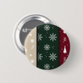 Weihnachts- und Neujahrsdesign Button (Vorne & Hinten)