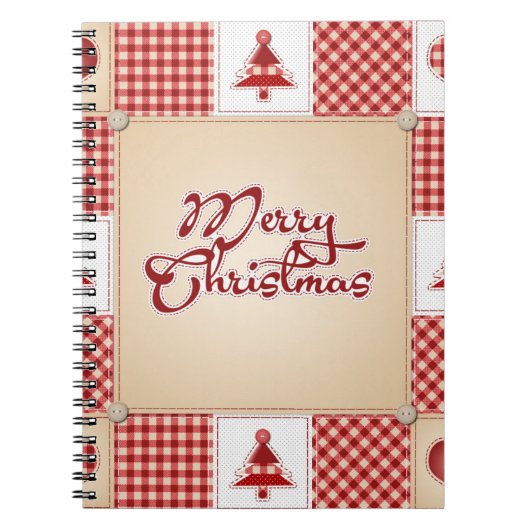 Weihnachts- und Neujahrsdesign-Notebook Notizblock (Vorderseite)