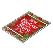 Weihnachts- und Neujahrsdesign Notizblock (Linke Seite)