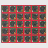 Weihnachts- und Neujahrsglanzpapier Geschenkpapier (Flach)