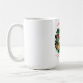 Weihnachts- und Neujahrsgrüße, Foto in einer Krone Kaffeetasse (Links)