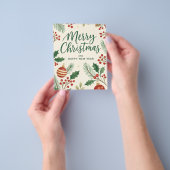 Weihnachts- und Neujahrsgrußkarte Flyer (Gruppe)