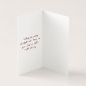 Weihnachts- und Neujahrskarte (Innenseite)