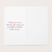 Weihnachts- und Neujahrskarte (Innenseite Aufgefaltet)