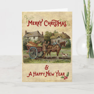 Weihnachts- und Neujahrskarte des Apple Cart Feiertagskarte
