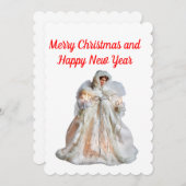 Weihnachts- und Neujahrskarte Einladung (Vorne/Hinten)