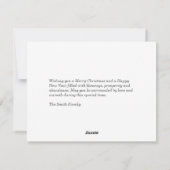 Weihnachts- und Neujahrskarte - Foto "Brünn" Feiertagskarte (Rückseite)