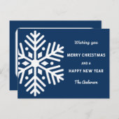 Weihnachts- und Neujahrskarte Postkarte (Vorne/Hinten)