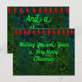 Weihnachts- und Neujahrskarte Postkarte (Vorne/Hinten)