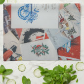 Weihnachts- und Neujahrskarten Küche Geschirrtuch (Gefaltet)