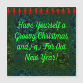 Weihnachts- und Neujahrsmagnet Magnetkarte (Vorderseite)