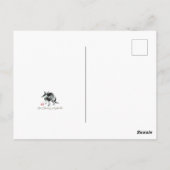 Weihnachts- und Neujahrsmaus mit Kegel Postkarte (Rückseite)