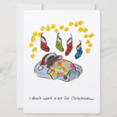 Weihnachts- und Neujahrsmaus mit Strümpfen (Vorderseite)