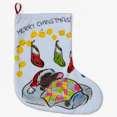 Weihnachts- und Neujahrsmaus mit Strümpfen Großer Weihnachtsstrumpf (Vorderseite)