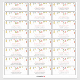 Weihnachts- und Neujahrsnamen Adresslisten Aufkleber