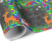 Weihnachts- und Neujahrspapier Geschenkpapier (Rolleneckpunkt)