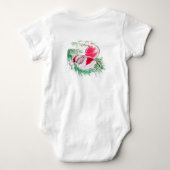 Weihnachts- und Neujahrsschlafmaus Baby Strampler (Rückseite)