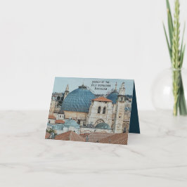 Weihnachts- und Neujahrssegen Vintage-Farbfoto Feiertagskarte