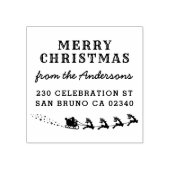 Weihnachts- und Reindeer Sleigh Weihnachts-Rücksen Gummistempel (Prägung)