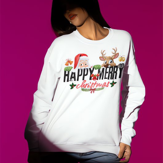 Weihnachts- und Reindeer-Weihnachtsspass Sweatshirt