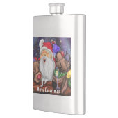 Weihnachts- und Reindeers Weihnachtsgeschenkflasch Flachmann (Links)