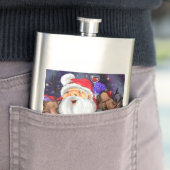 Weihnachts- und Reindeers Weihnachtsgeschenkflasch Flachmann (Beispiel)
