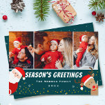 Weihnachts- und Reineresaison 3 Foto Feiertagskarte<br><div class="desc">Weihnachts- und Reineresaison - 3 Foto-Urlaubskarte</div>